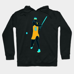 RETRO TENNIS PLAYER GIRL NUMBER 8 Hoodie